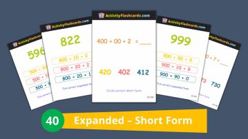 expanded and short form math numbers